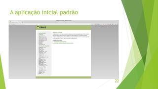 A aplicação inicial padrão 
22 
 