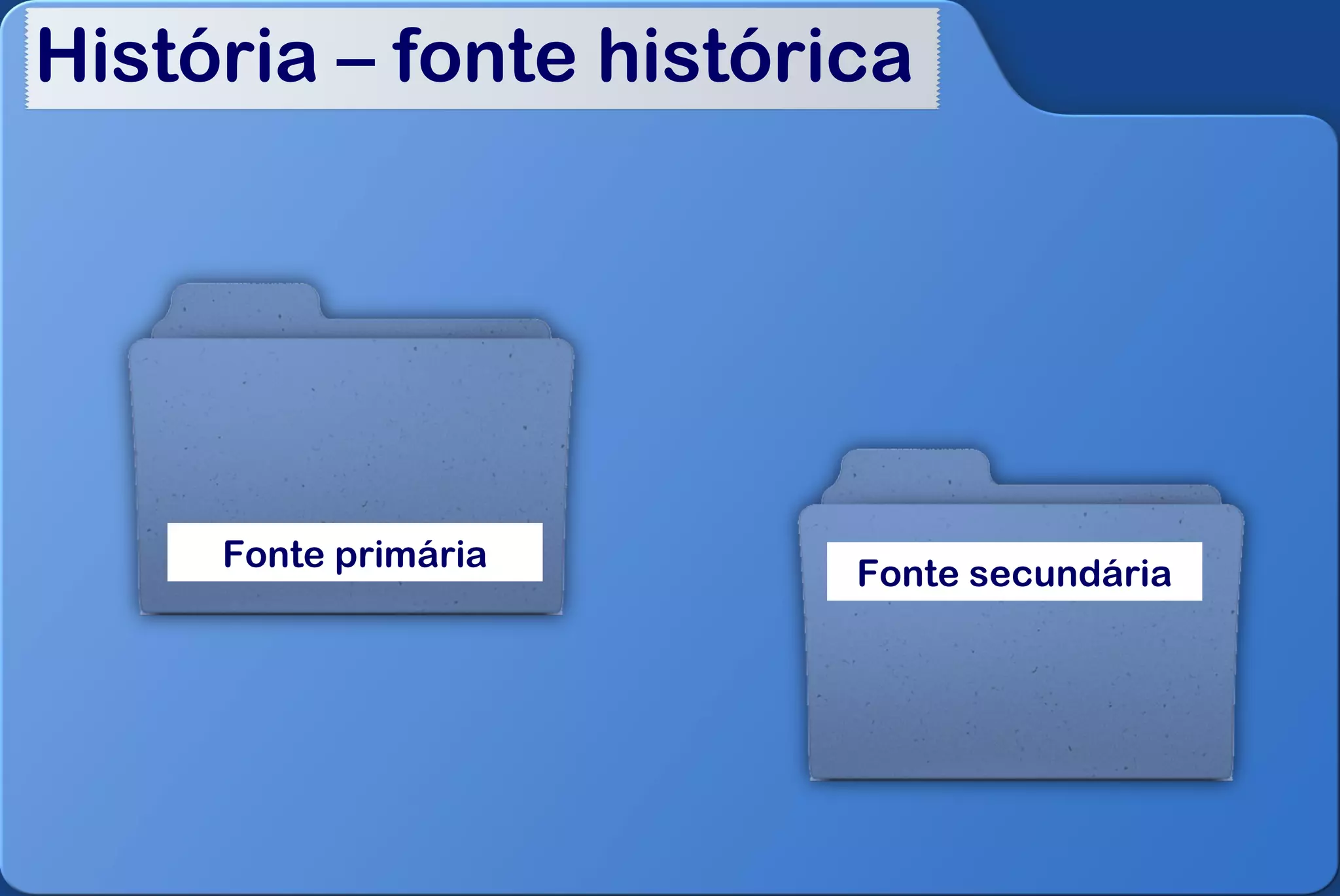 História – fonte histórica




     Fonte primária
                        Fonte secundária
 