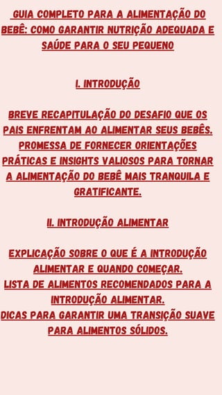 Introdução Alimentar para bebês de 6 a 2 Anos | PDF