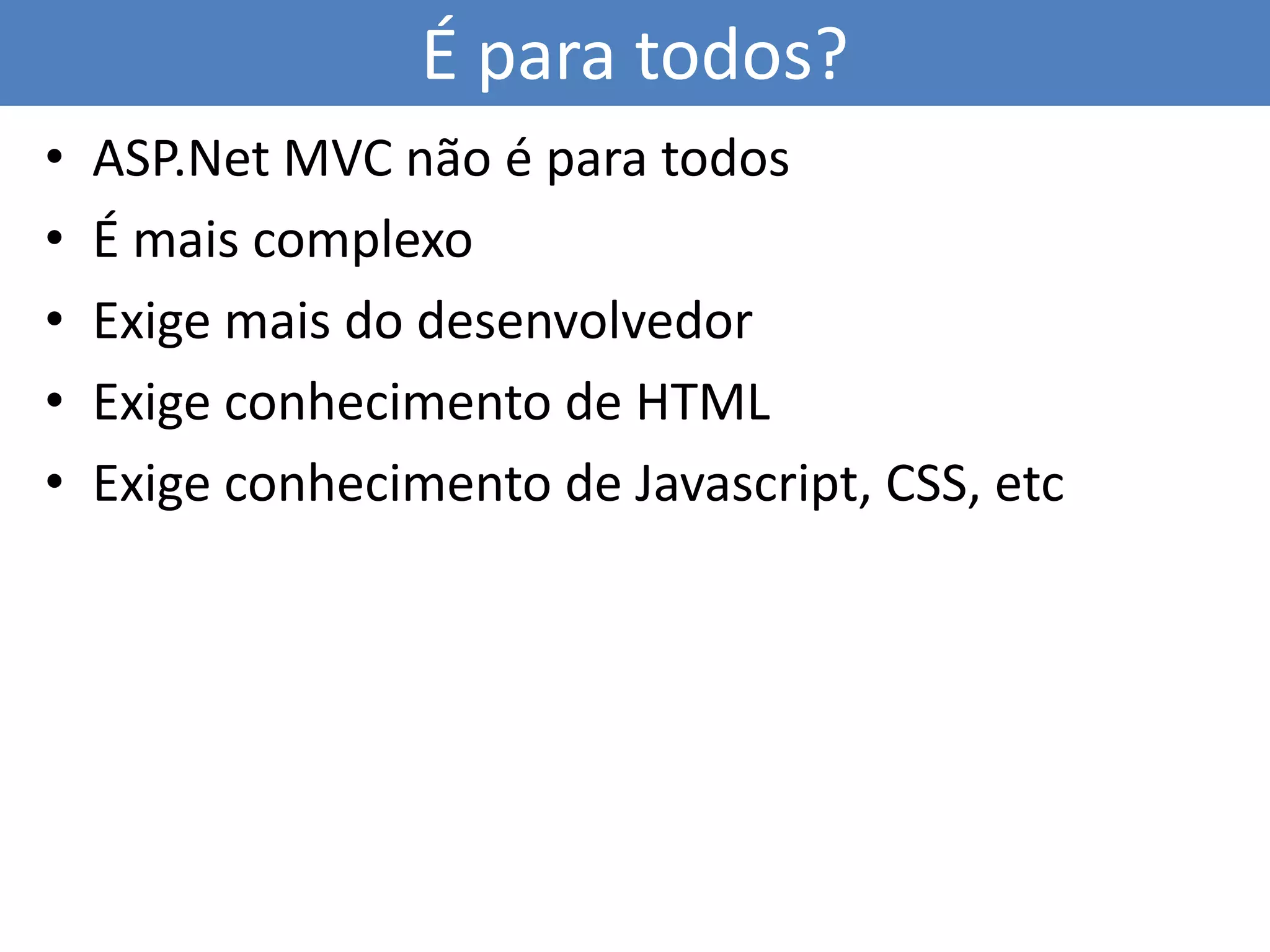 Introdução ao Asp.Net Mvc