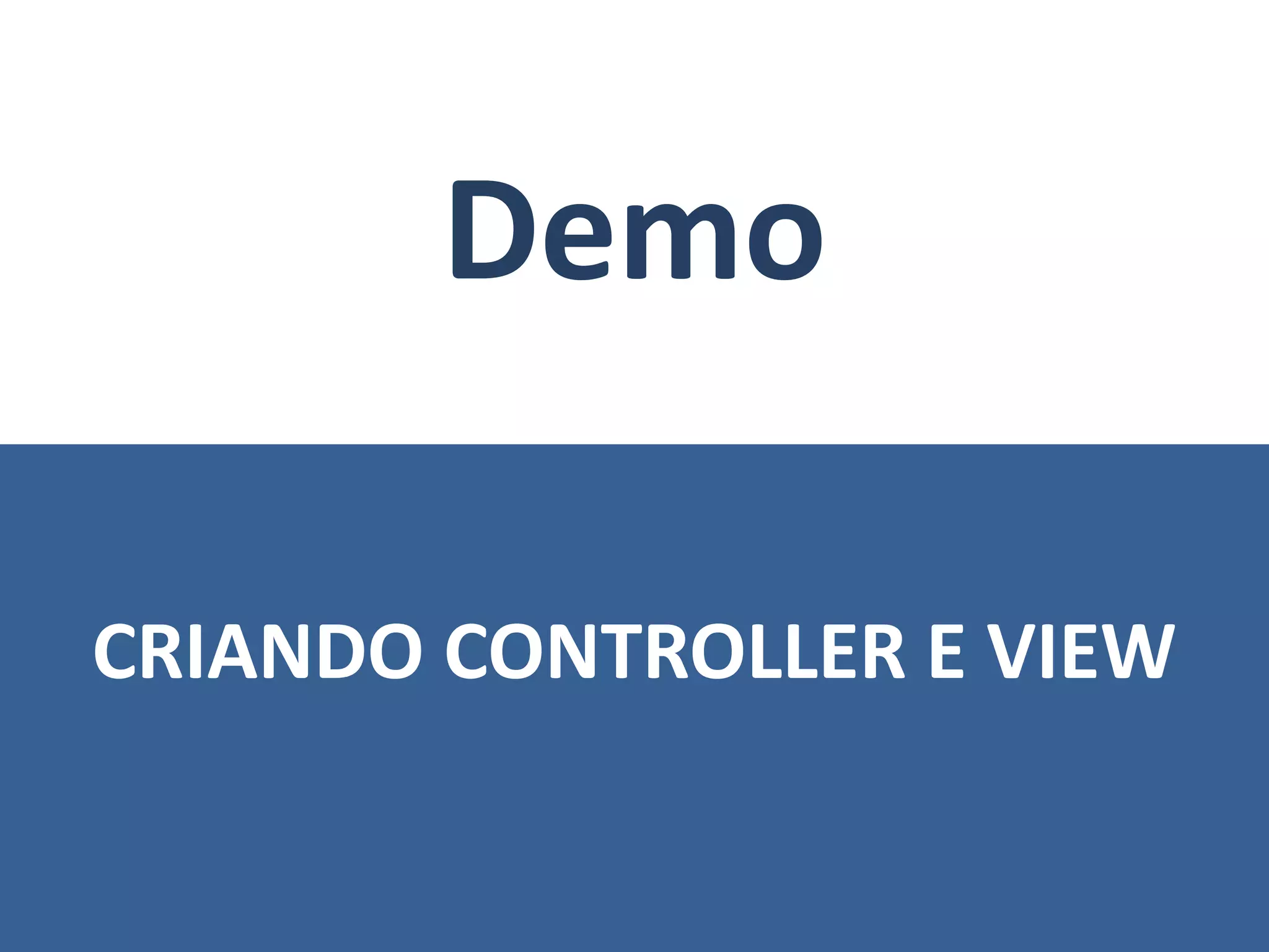 Introdução ao Asp.Net Mvc