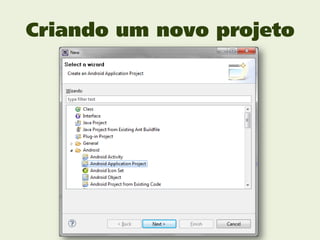 Criando um novo projeto
 