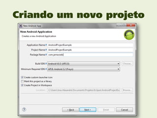 Criando um novo projeto
 