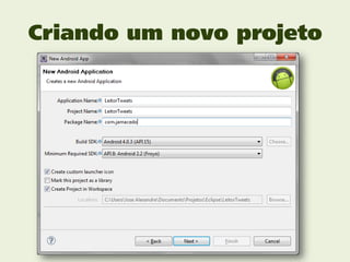 Criando um novo projeto
 