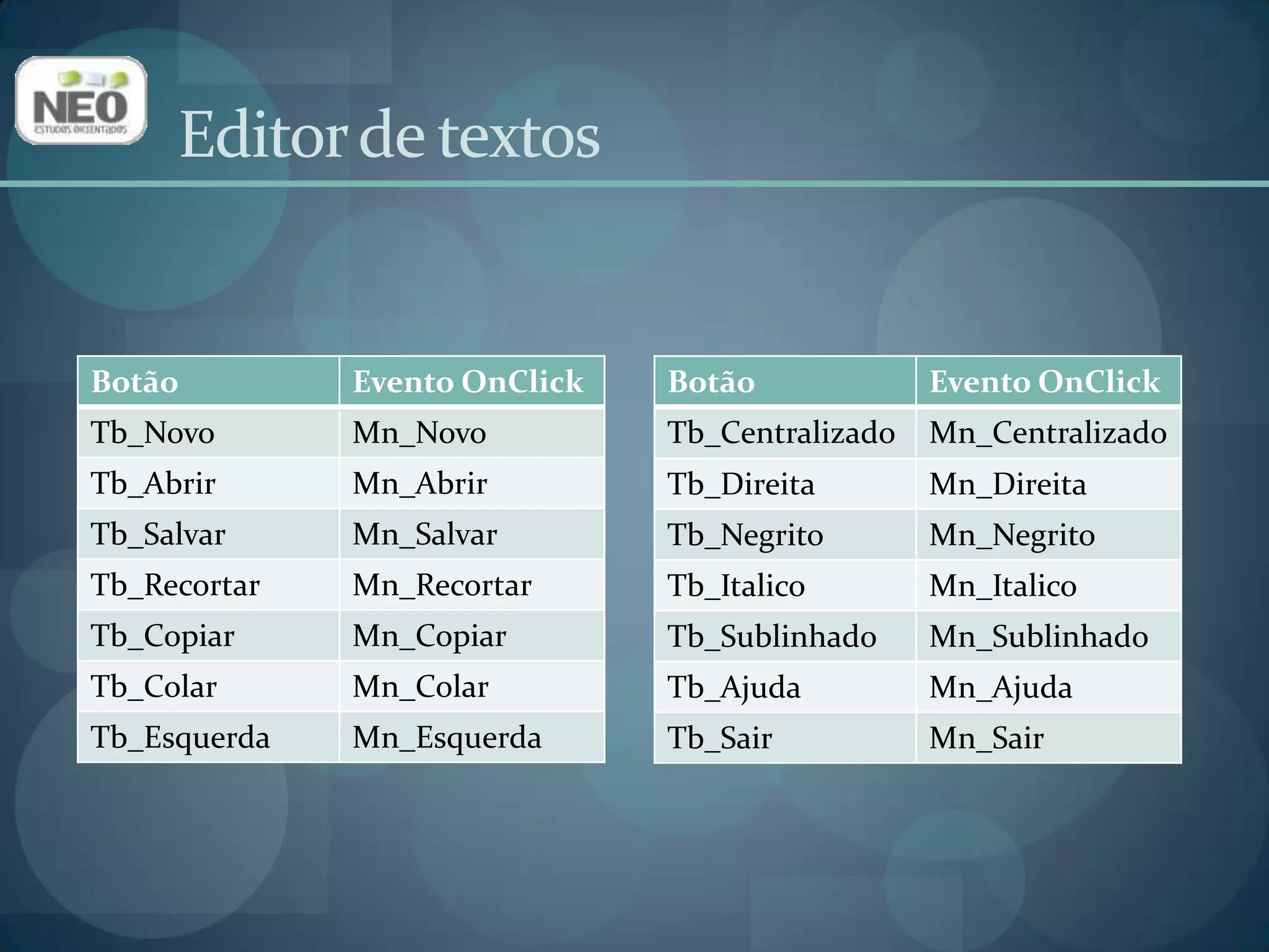 Editor de textos