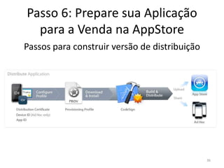 Passo 5: Construa sua aplicaçãoLembre-se das peculiaridades da plataforma:Sua aplicação terá apenas uma janela, a qual ocupará toda a tela do iPhone