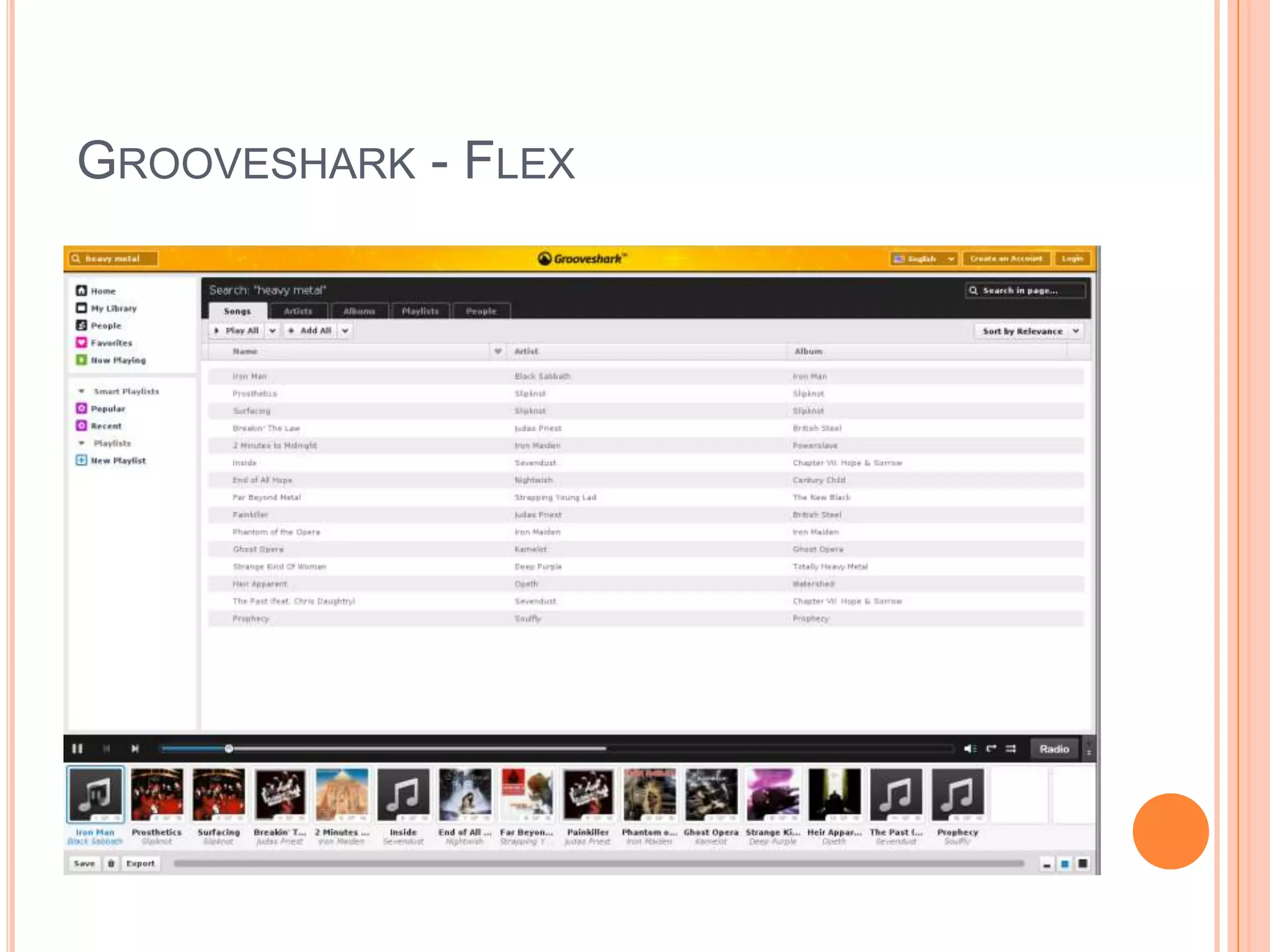 Grooveshark - Flex