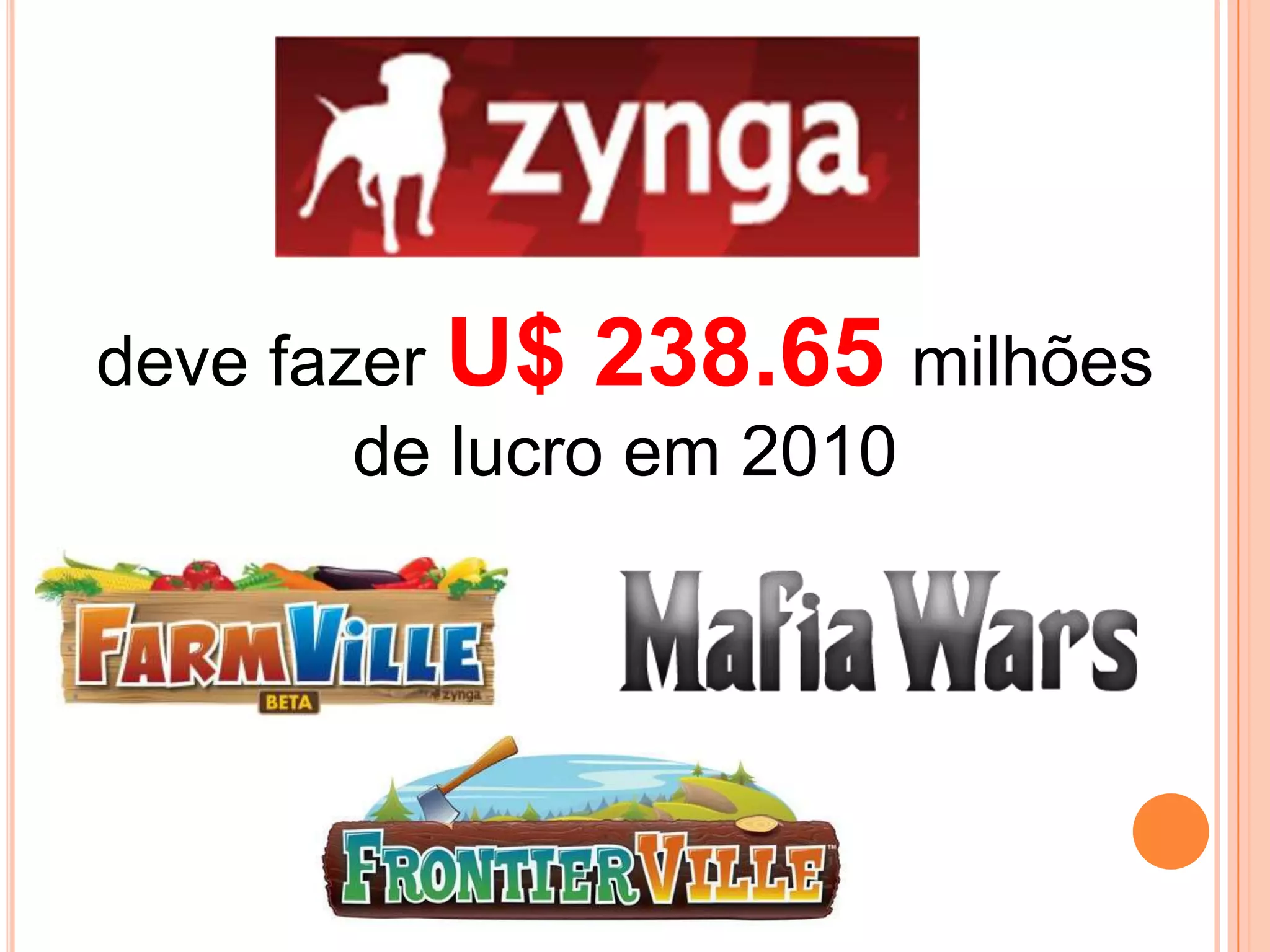 devefazerU$ 238.65 milhõesde lucroem 2010