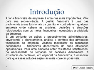Introdução ao financeiro