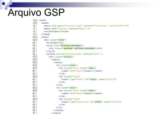 Arquivo GSP
 