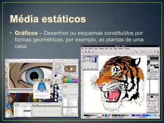 – Desenhos ou esquemas constituídos por
formas geométricas, por exemplo, as plantas de uma
casa.
 