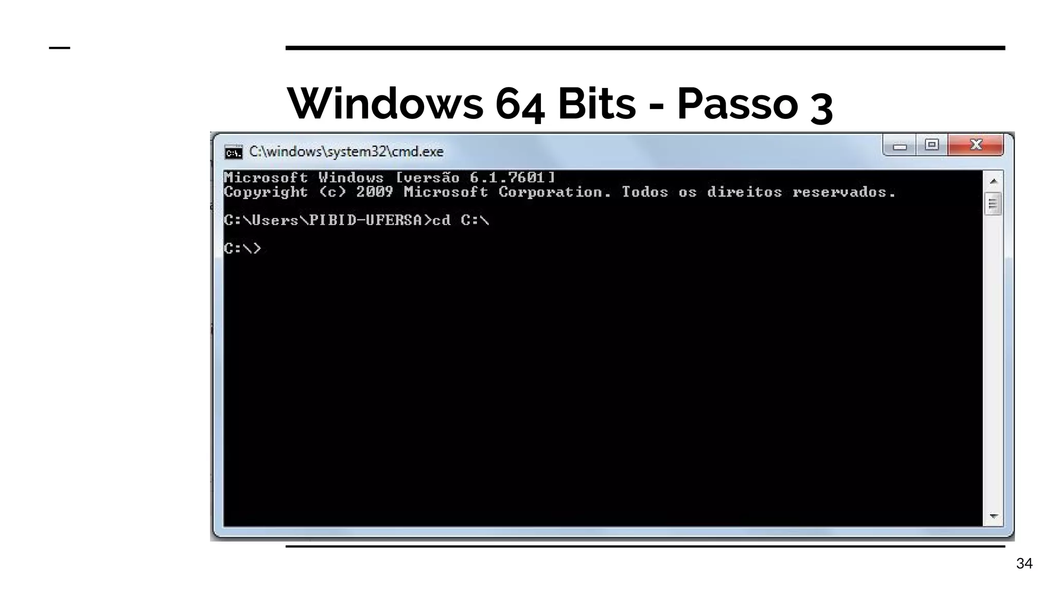 Windows 64 Bits - Passo 3 34 