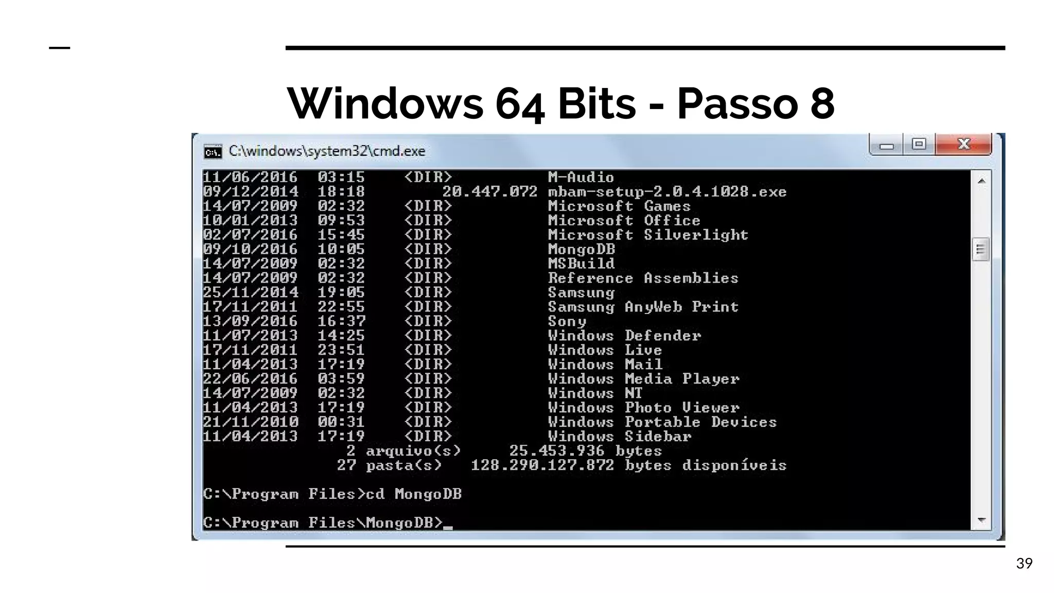 Windows 64 Bits - Passo 8 39 
