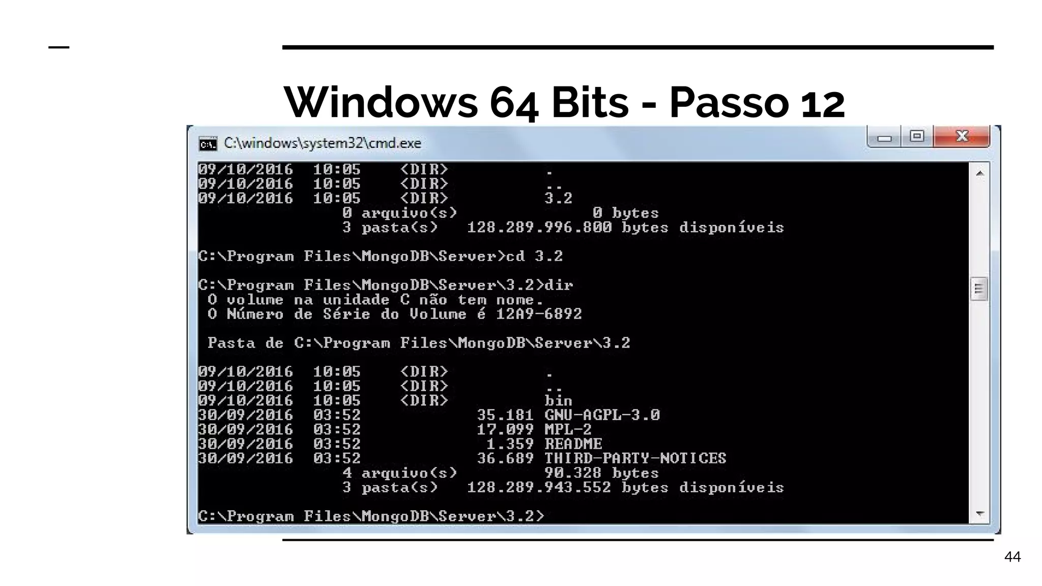 Windows 64 Bits - Passo 12 44 
