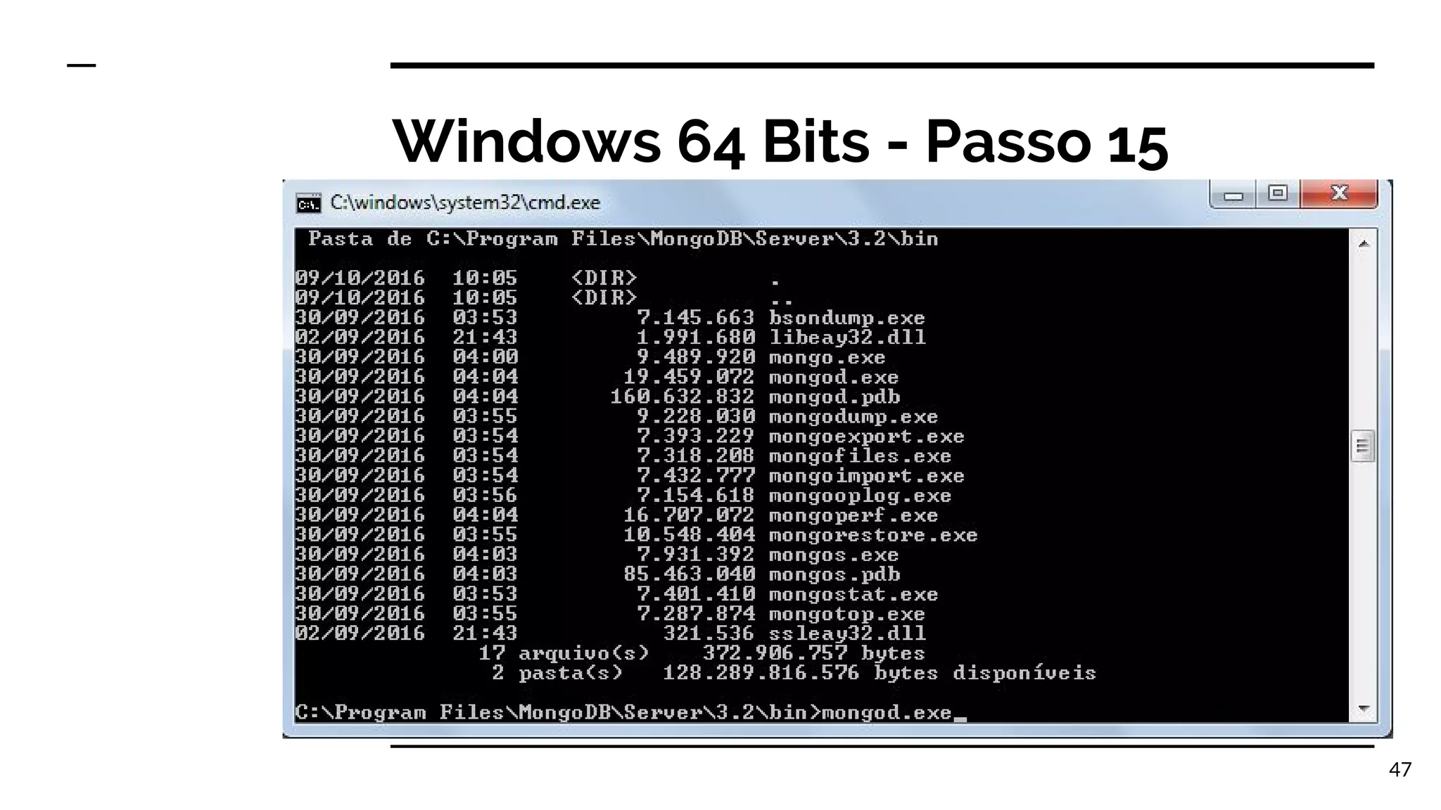 Windows 64 Bits - Passo 15 47 