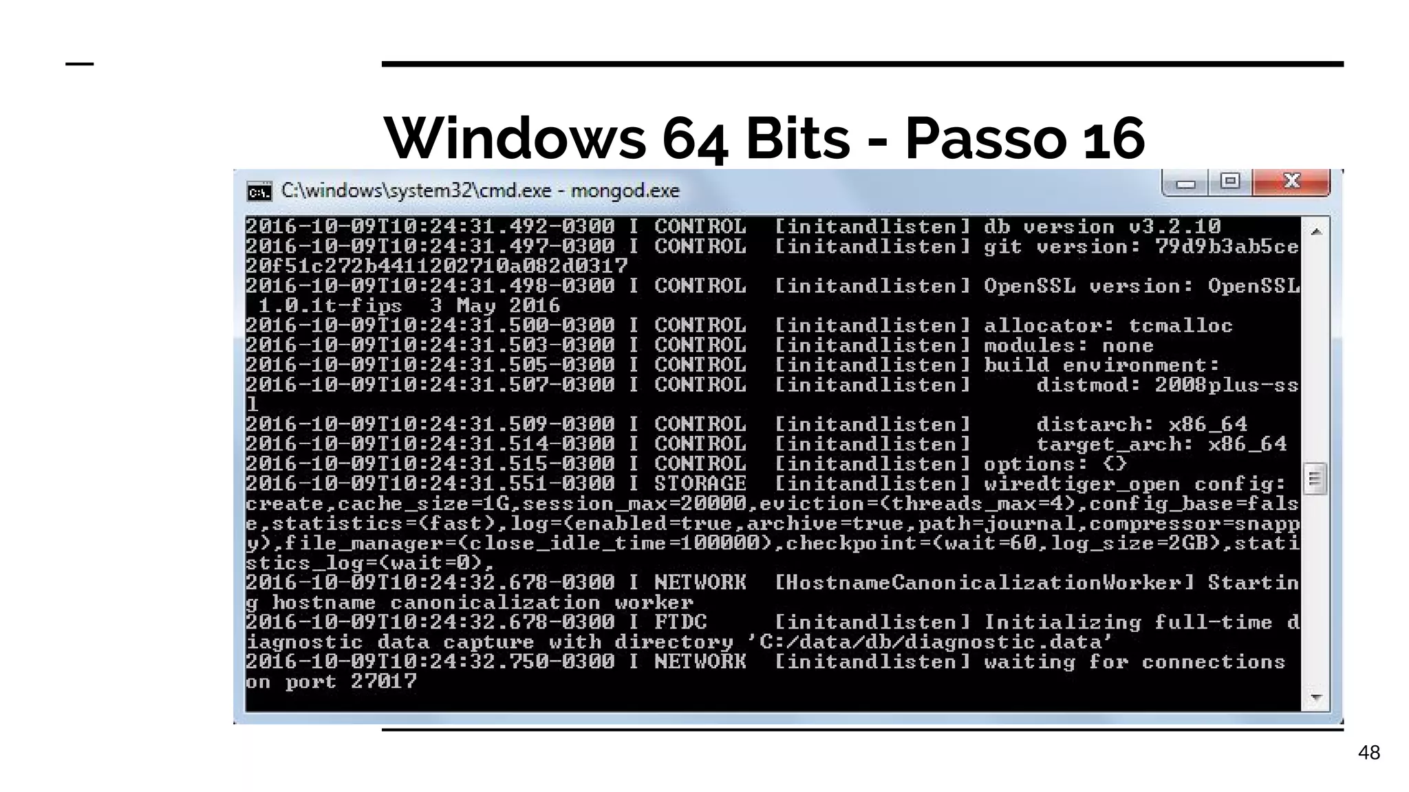 Windows 64 Bits - Passo 16 48 