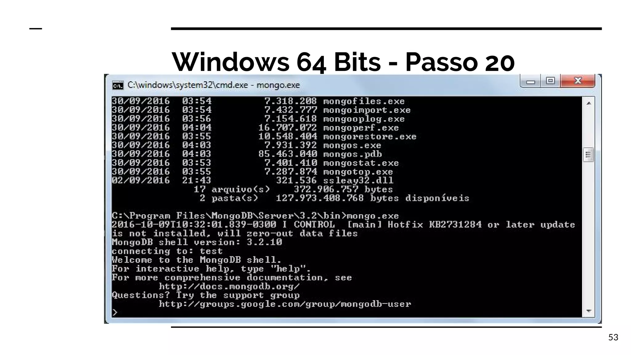 Windows 64 Bits - Passo 20 53 