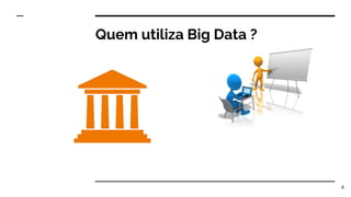 Quem utiliza Big Data ?
4
 