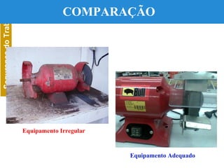 COMPARAÇÃO  Equipamento Irregular Equipamento Adequado 