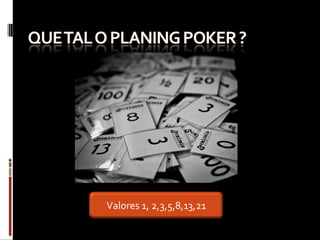 Valores 1, 2,3,5,8,13,21
 