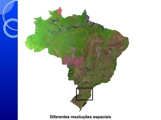 Diferentes resoluções espaciais
 