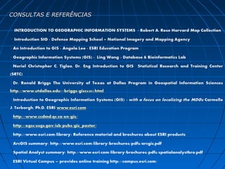 CONSULTAS E REFERÊNCIAS
 