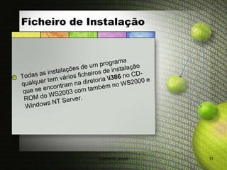 Ficheiro de Instalação




             Cristiana Jesus   11
 