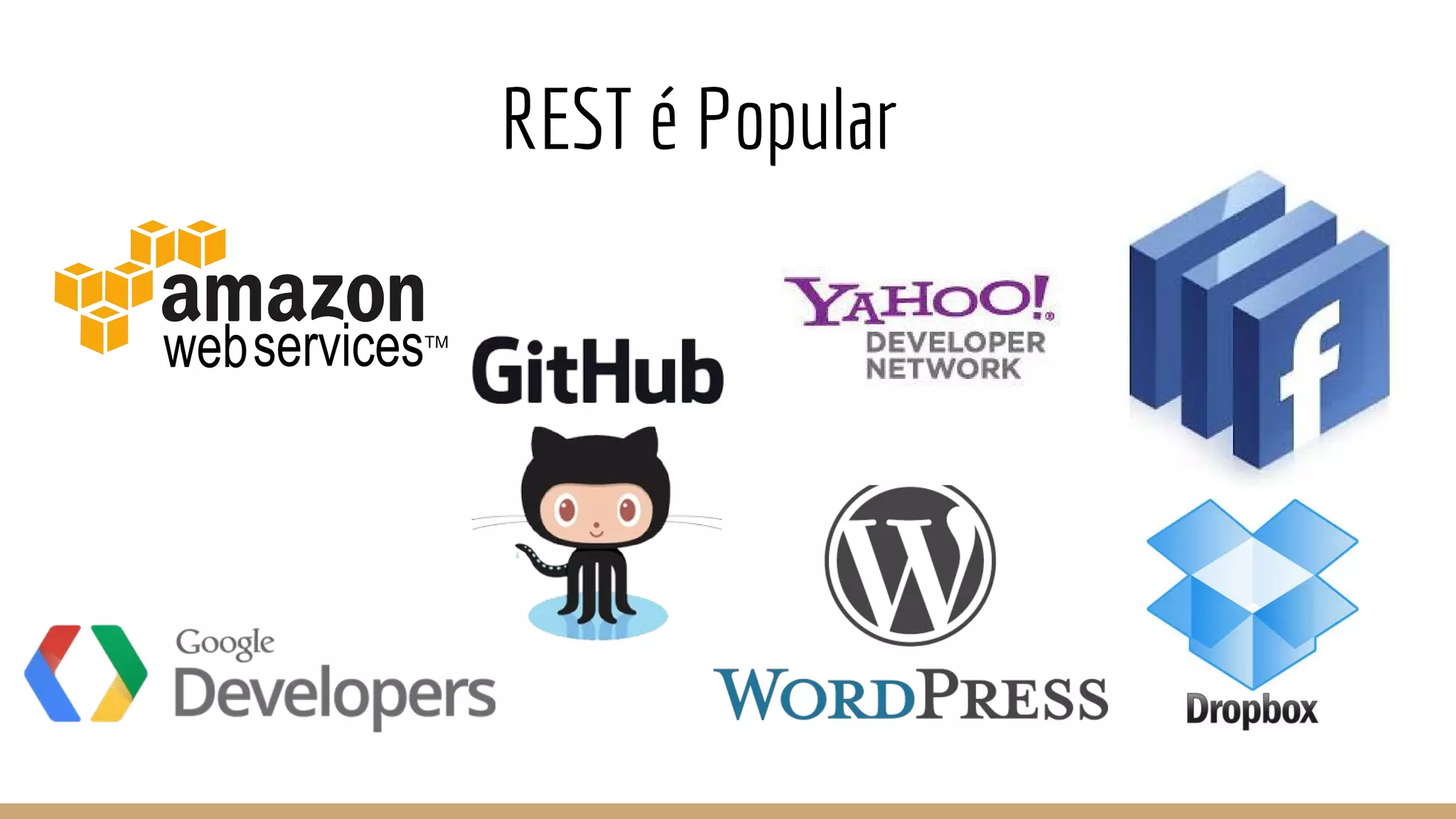 REST é Popular
 