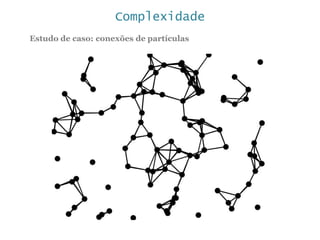 Complexidade
Estudo de caso: conexões de partículas
 