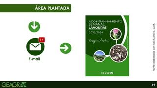 19
01
06
ÁREA PLANTADA
1+
E-mail
Fonte:
elaborado
por
Thaís
Moreira,
2024.
 