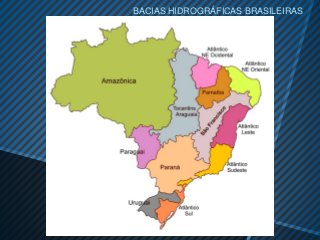 BACIAS HIDROGRÁFICAS BRASILEIRAS
 