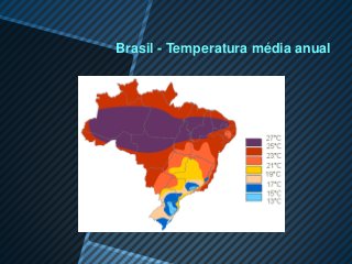 Brasil - Temperatura média anual
 