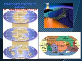 TEORIA DA TECTÔNICA DE
            PLACAS:
1960 - Harry Hess e Jason Morgan
 