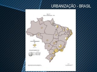 URBANIZAÇÃO - BRASIL
 