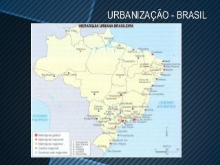 URBANIZAÇÃO - BRASIL
 