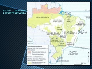 RELEVO    BRASILEIRO:
ESTRUTURA GEOLÓGICA
 