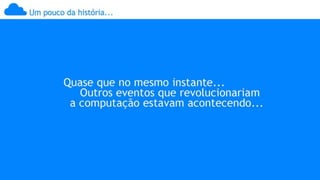 Computação nas Nuvens, Cloud Computer, História, Desenvolvimento &amp; Transformação