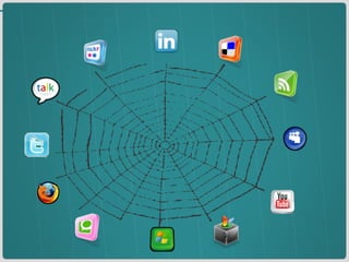 Todas as pontas precisam estar conectadas As redes sociais são  como uma teia. para ocorrer sintonia na disseminação das informações. 