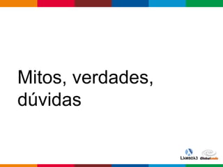Globalcode – Open4education
Mitos, verdades,
dúvidas
 