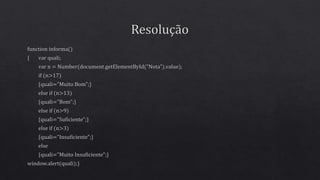 Introdução à programação - Aula 4