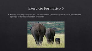 Introdução à programação - Aula 4