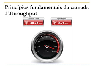 Princípios fundamentais da camada
1 Throughput
 
