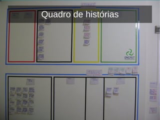 O cliente escreve as histórias 