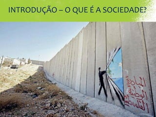 INTRODUÇÃO – O QUE É A SOCIEDADE?
 