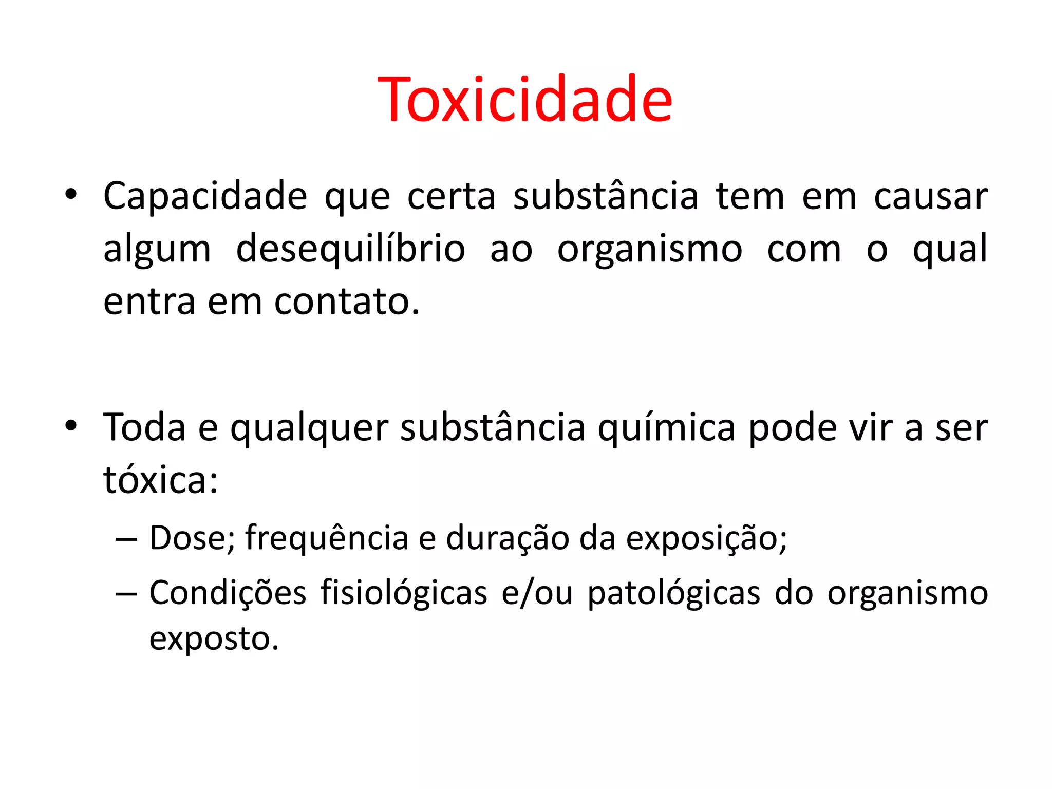 Introdução toxico completo | PPT