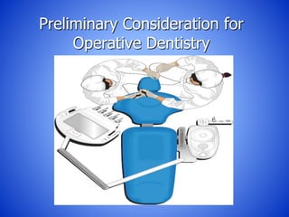 Preliminary Consideration for
Operative Dentistry
 