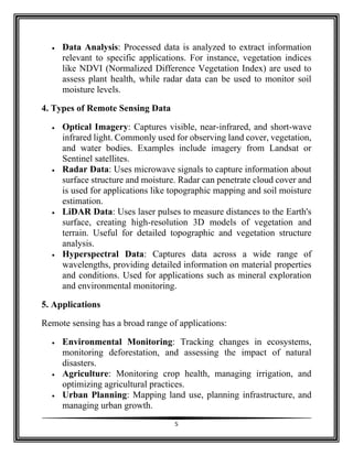Remote Sensing for Monitoring Plant Health in a Habitat | PDF