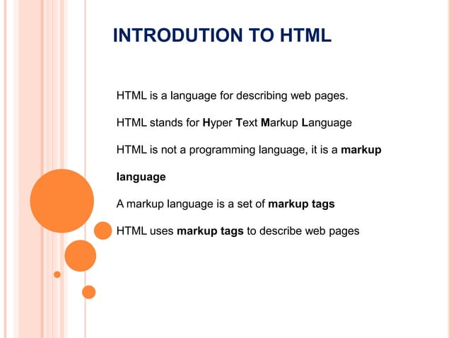 introduction to html.ppt