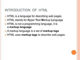 introduction to html.ppt