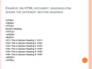 introduction to html.ppt